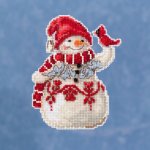 (image for) Snowman With Cardinal by Jim Shore (2019)